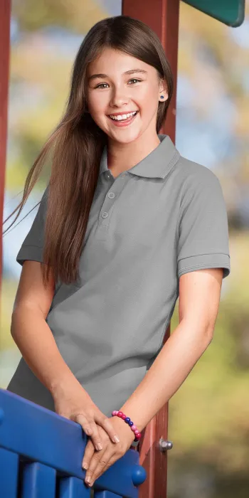 Levná polokošile pro děti, tmavěšedý melír