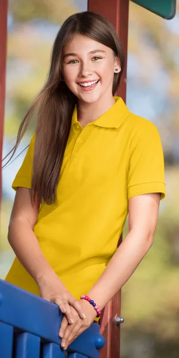 Levná polokošile pro děti, žlutá