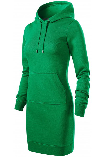 Dámské mikinové šaty, trávově zelená