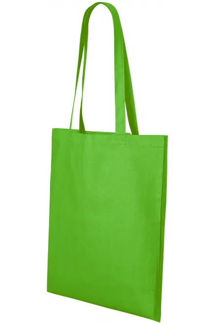 Levná bavlněná nákupní taška, jablkově zelená