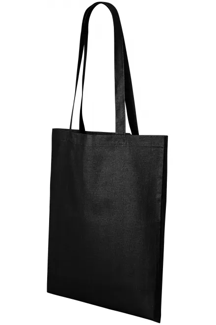 Levná bavlněná nákupní taška, černá