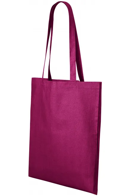 Levná bavlněná nákupní taška, fuchsia red