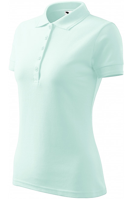 Levná dámská elegantní polokošile, ledová zelená, levná trička s krátkými rukávy
