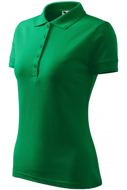 Levná dámská elegantní polokošile, trávově zelená, levná dámská trička