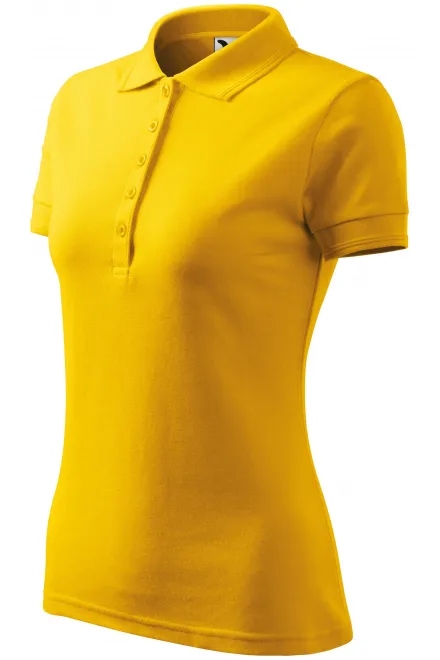 Levná dámská elegantní polokošile, žlutá