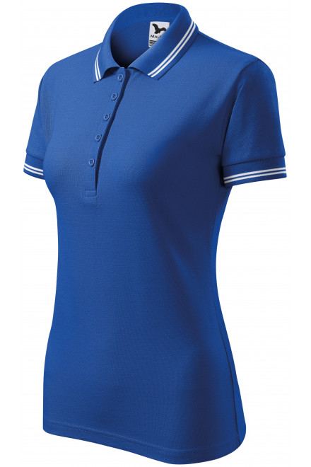 Levná dámská polokošile kontrastní, kráľovská modrá, levná dámská trička