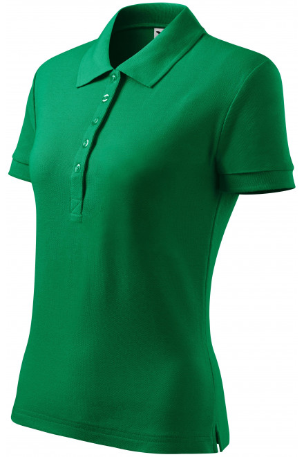 Levná dámská polokošile, trávově zelená, levná jednobarevná trička