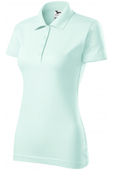Levná dámská zúžená polokošile, ledová zelená, levná trička s krátkými rukávy