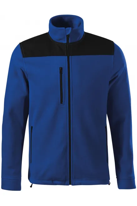 Levná hřejivá unisex fleecová bunda - kráľovská modrá, M