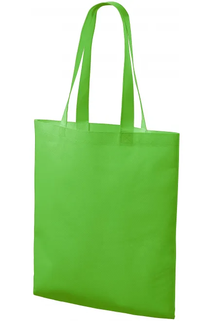 Levná nákupní taška středně velká, jablkově zelená