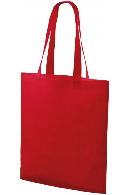 Levná nákupní taška středně velká, červená