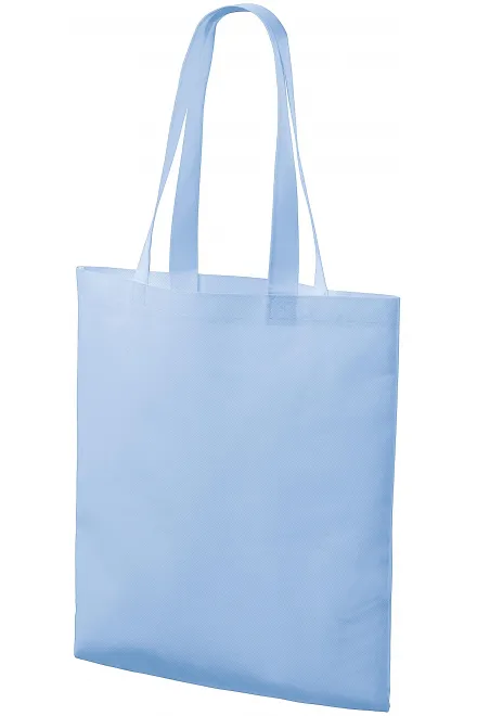 Levná nákupní taška středně velká, nebeská modrá