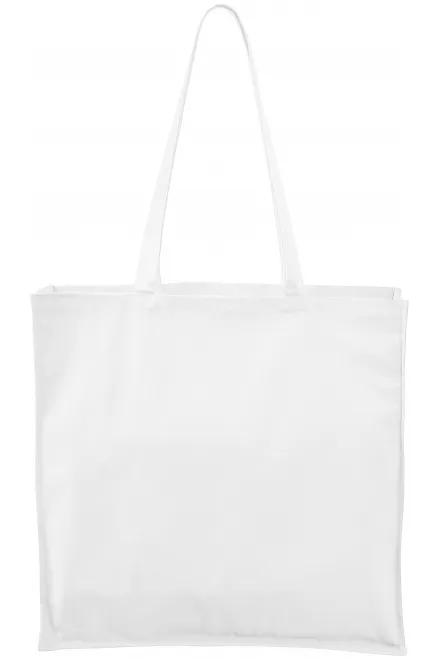 Levná nákupní taška velká - bílá, uni