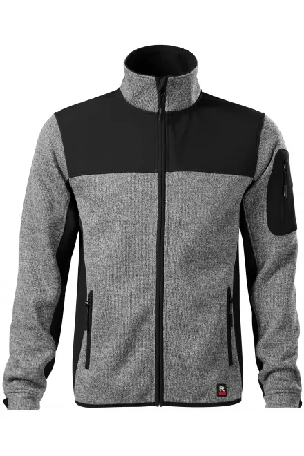 Levná pánská bunda volnočasová - světla knit gray, L