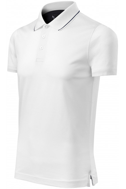 Levná pánská elegantní polokošile mercerovaná, bílá, levná trička s krátkými rukávy