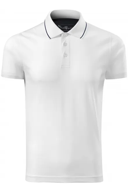Levná pánská elegantní polokošile mercerovaná - bílá, M