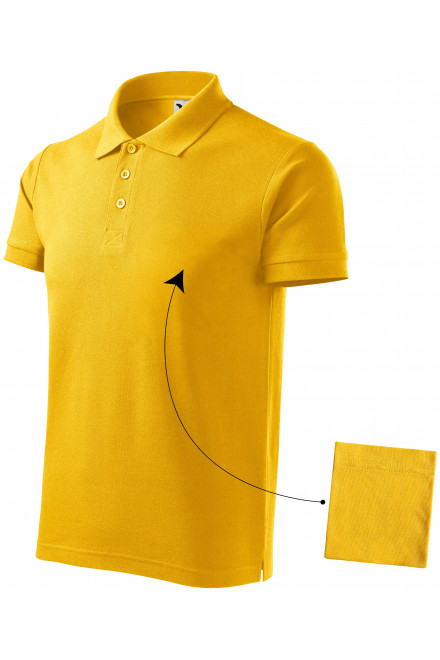 Levná pánská elegantní polokošile, žlutá, levná pánská trička