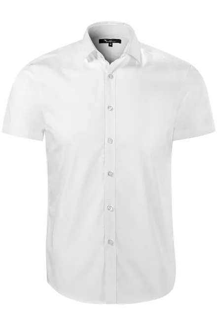 Levná pánská košile Slim fit - bílá, M