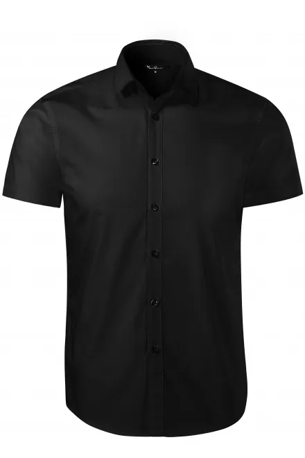 Levná pánská košile Slim fit - černá, M