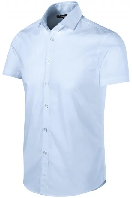 Levná pánská košile Slim fit, svetlo modrá