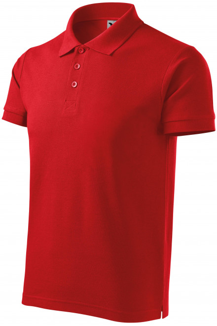 Levná pánská polokošile hrubší, červená, levná bavlněná trička