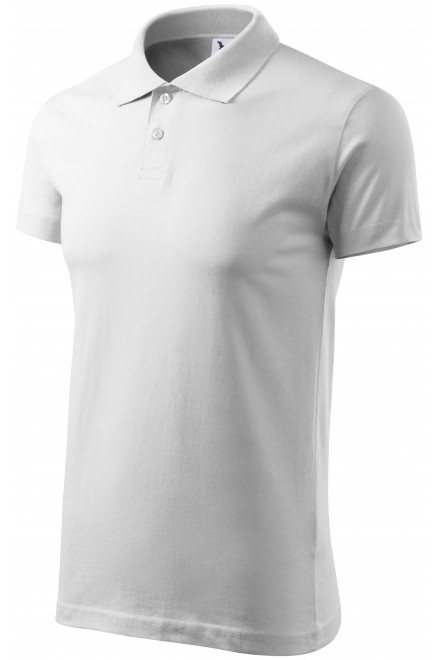 Levná pánská polokošile jednoduchá, bílá, levná trička s krátkými rukávy