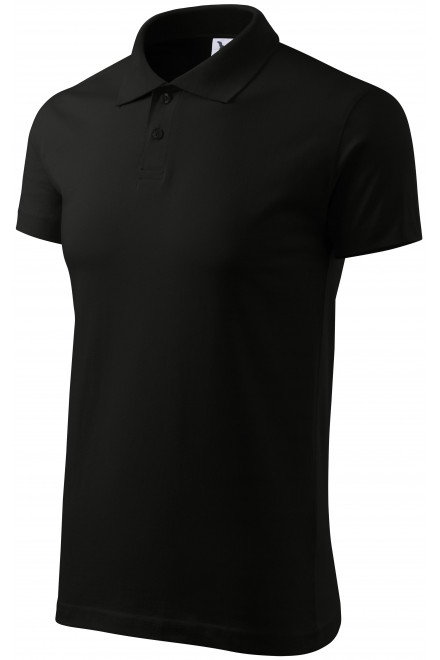Levná pánská polokošile jednoduchá, černá, levná pánská trička