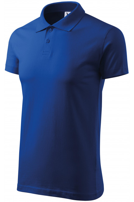 Levná pánská polokošile jednoduchá, kráľovská modrá, levná pánská trička