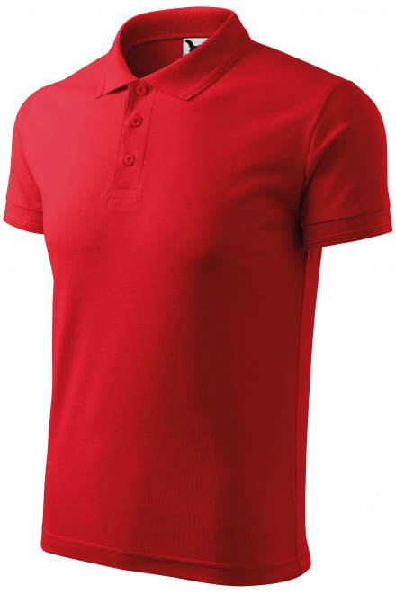 Levná pánská volná polokošile, červená, levná pánská trička