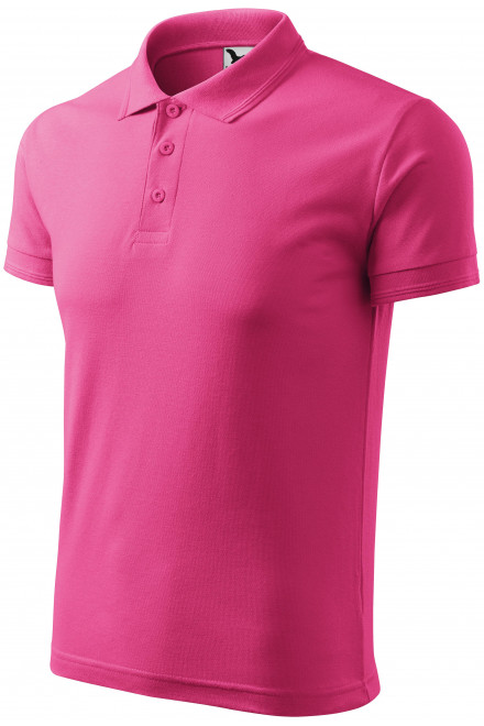 Levná pánská volná polokošile, purpurová, levná pánská trička