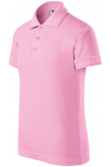Levná polokošile pro děti, růžová, levná jednobarevná trička