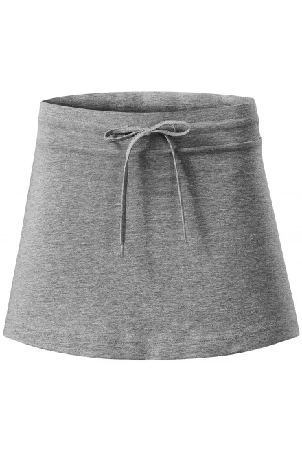 Levná sukně dámská, tmavěšedý melír