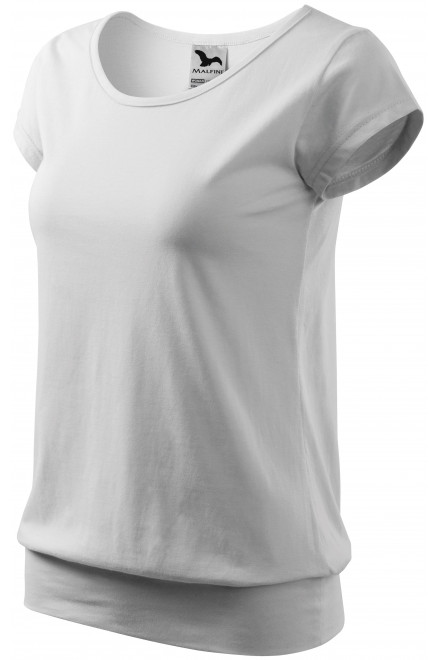 Levné dámské trendové tričko, bílá, levná dámská trička