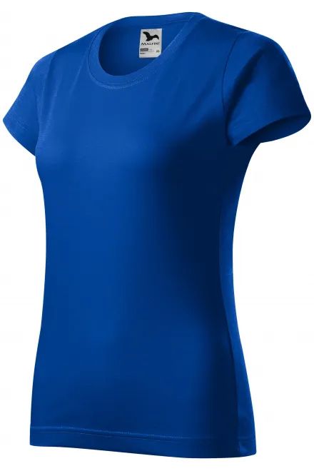 Levné dámské triko jednoduché, kráľovská modrá