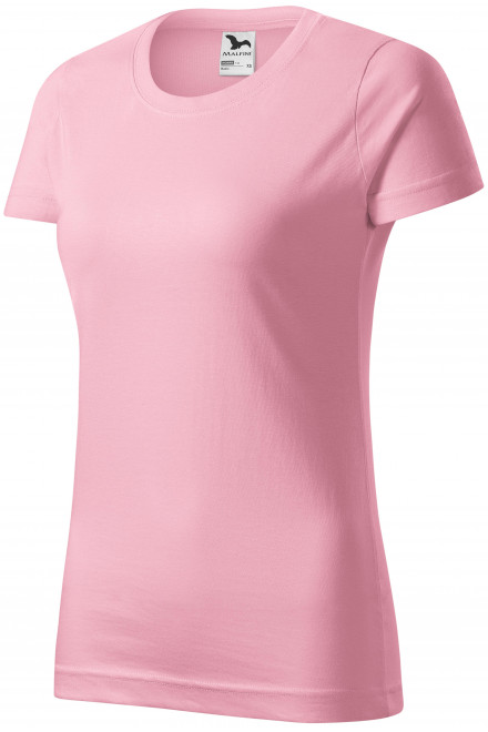 Levné dámské triko jednoduché, růžová, levná růžová trička