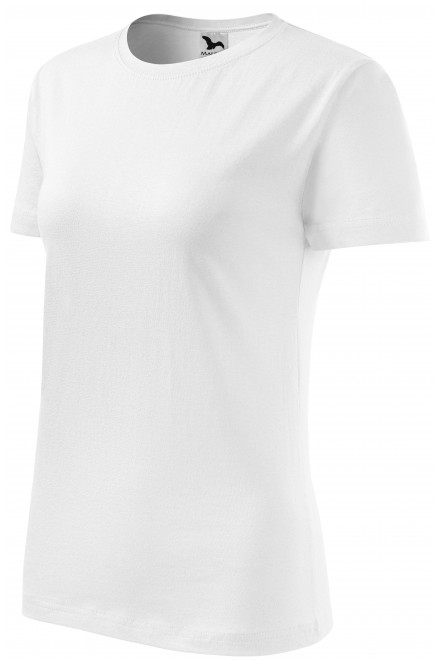 Levné dámské triko klasické, bílá, levná dámská trička