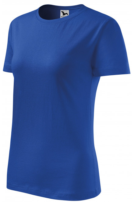 Levné dámské triko klasické, kráľovská modrá, levná trička s krátkými rukávy