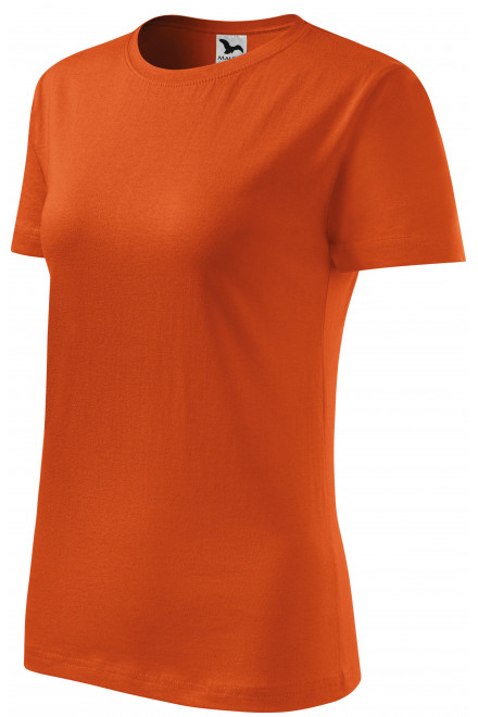 Levné dámské triko klasické, oranžová