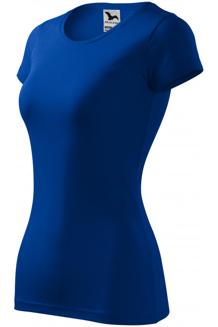 Levné dámské triko zúžené, kráľovská modrá, levná jednobarevná trička
