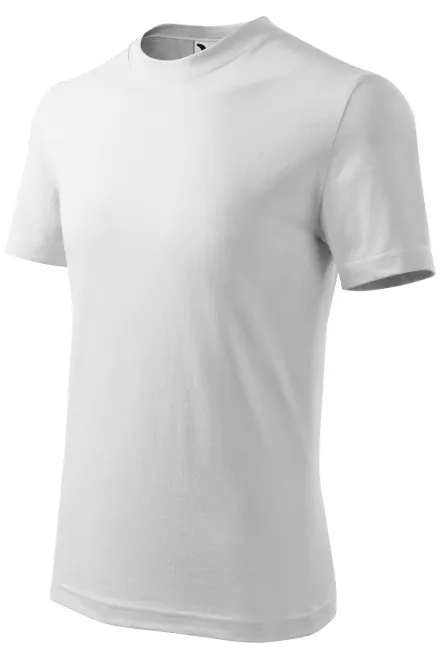 Levné dětské tričko jednoduché, bílá