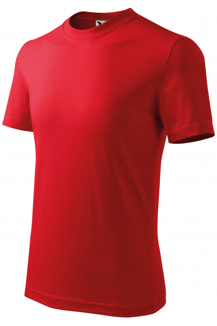 Levné dětské tričko jednoduché, červená