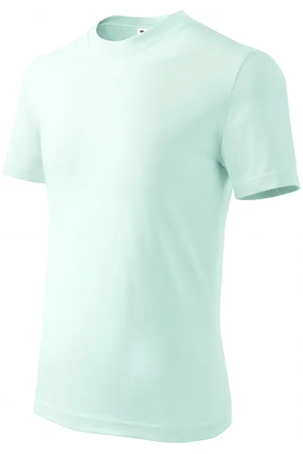 Levné dětské tričko jednoduché, ledová zelená