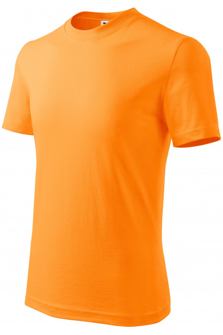 Levné dětské tričko jednoduché, mandarinková oranžová, levná dětská trička