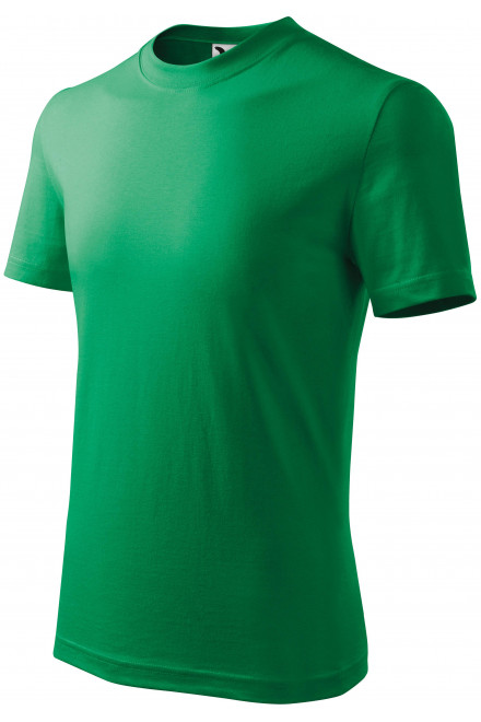 Levné dětské tričko jednoduché, trávově zelená, levná dětská trička