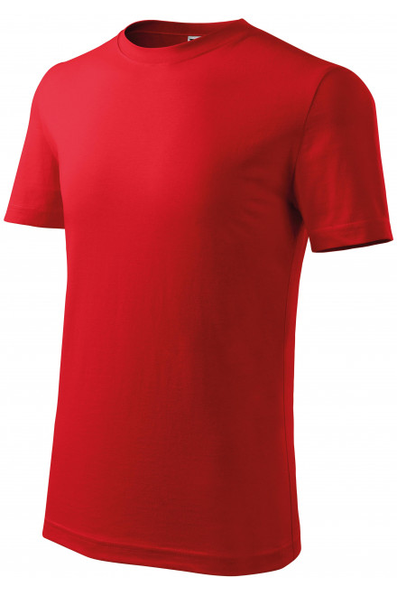 Levné dětské tričko klasické, červená