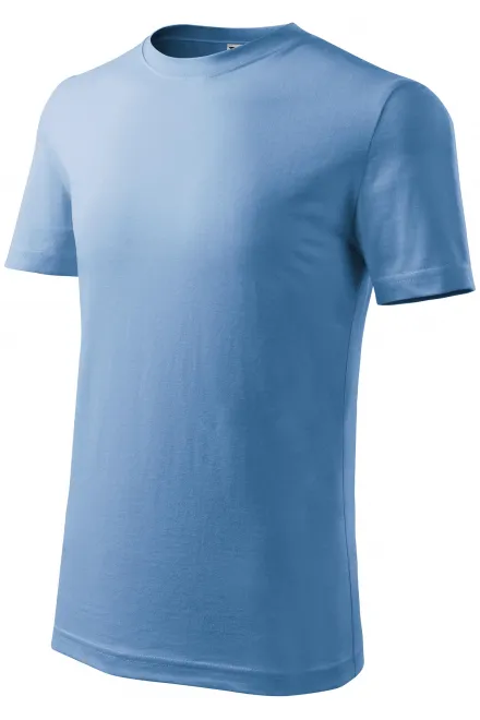 Levné dětské tričko klasické, nebeská modrá