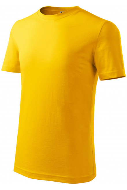 Levné dětské tričko klasické, žlutá, levná jednobarevná trička