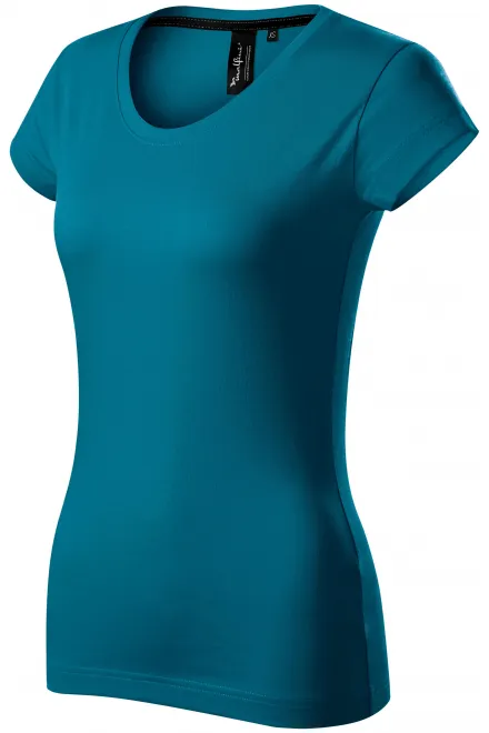 Levné exkluzivní dámské tričko, petrol blue