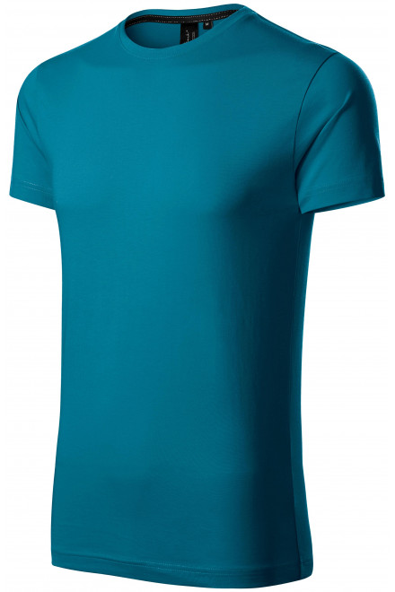 Levné exkluzivní pánské tričko, petrol blue, levná jednobarevná trička