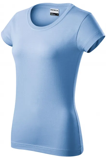 Levné odolné dámské tričko, nebeská modrá